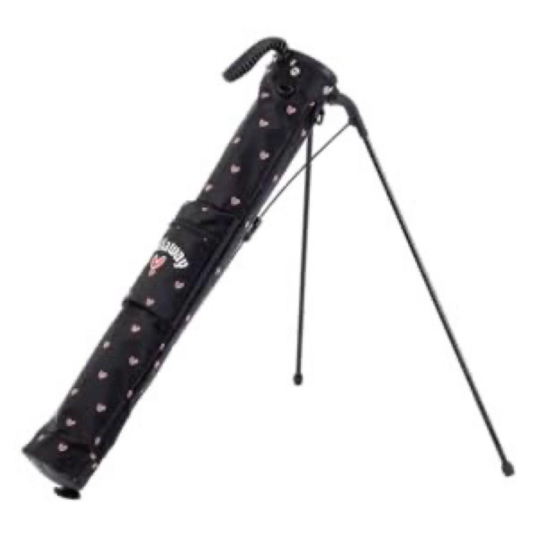 ラブキャロウェイ　レディース スタンド　ゴルフバッグ クラブケース　黒　ハート