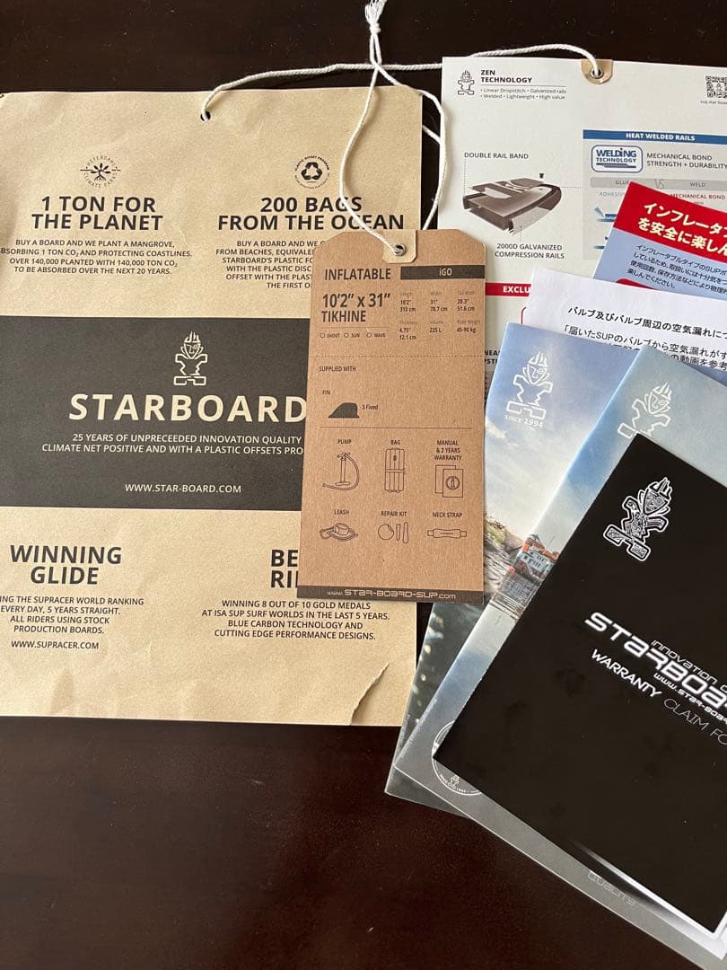 美品 STARBOARDスターボードIGO 10’2”x31パドルボードセツト
