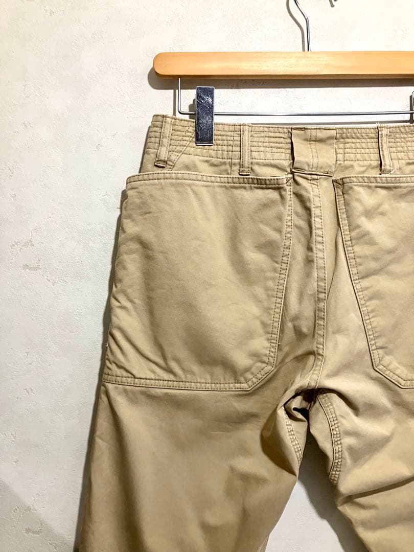 SASSAFRAS フォールリーフスプレイヤーパンツ ギャバジン生地使用