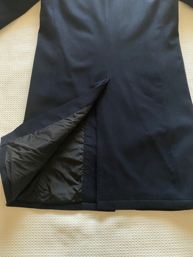 プラダ薄中綿入り裏張り総ナイロンウール100％チェスターコート