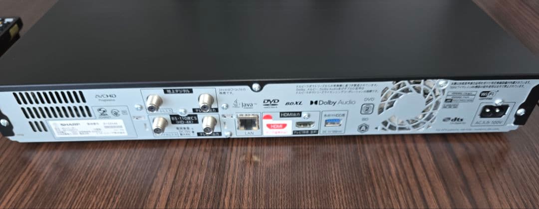 ト*ト様 AQUOS 4Kブルーレイレコーダー 2TB 3番組同時録画 4B-C