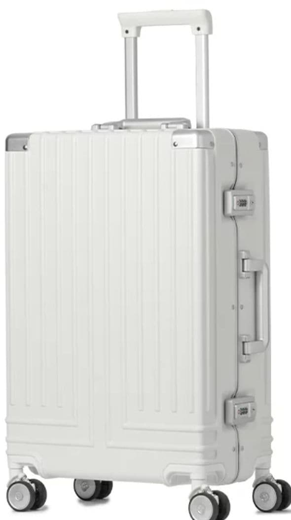 【momo】超美品♪ランバン オンブルー スーツケース 42L【ホワイト】