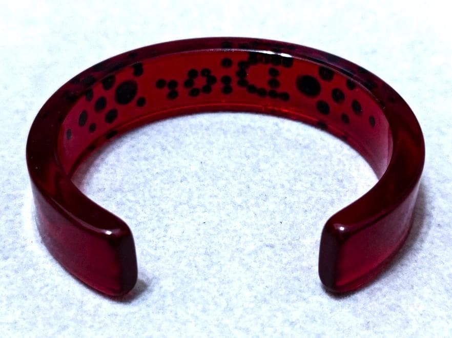 Dior  ディオール ロゴバングル　ラインストーン　レッド　37060