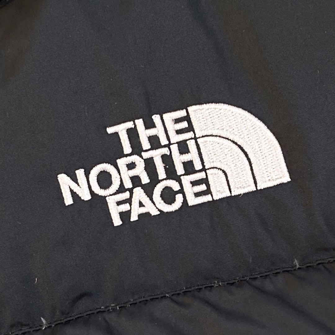 ザノースフェイス ダウンジャケット 刺繍ロゴ 黒 M 1743