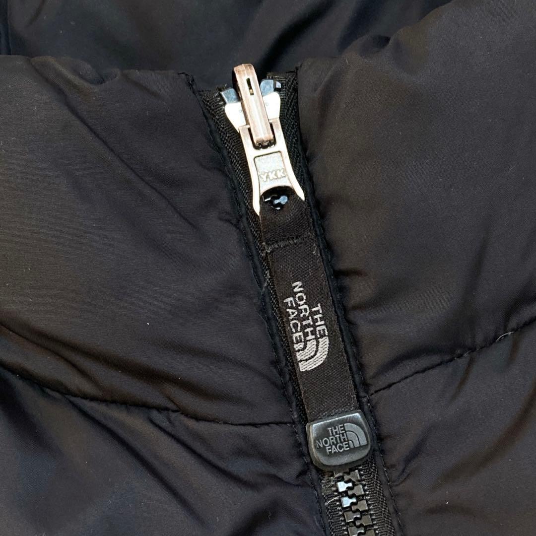 ザノースフェイス ダウンジャケット 刺繍ロゴ 黒 M 1743