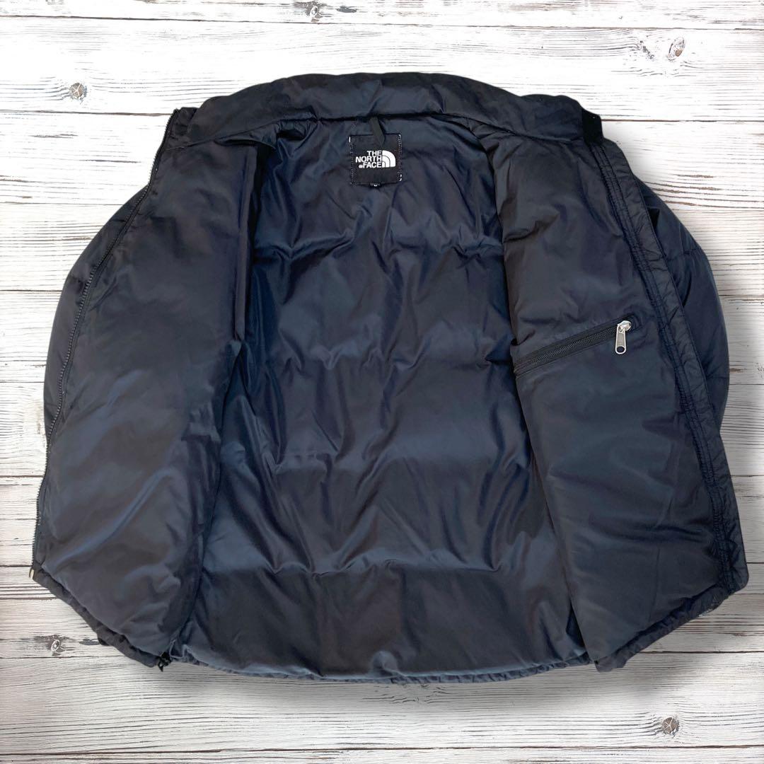 ザノースフェイス ダウンジャケット 刺繍ロゴ 黒 M 1743