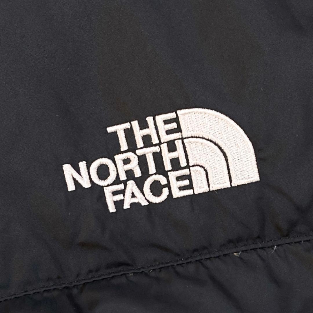ザノースフェイス ダウンジャケット 刺繍ロゴ 黒 M 1743