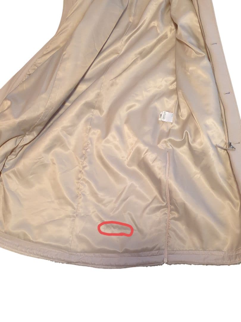 LASUD MILITARY ラシュッド ファーフーデッドボアコート 9号 白