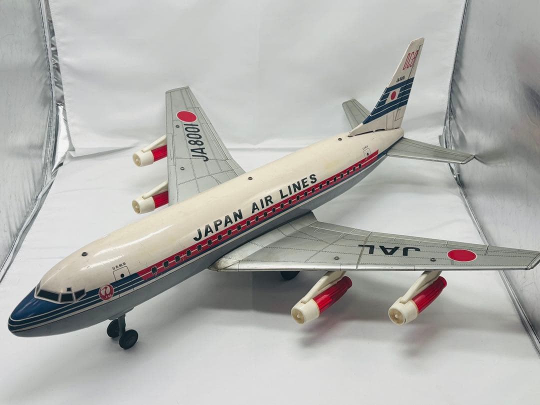 t*t様 野村トーイ当時物特大ブリキ日本航空ダグラスDC-8両翼