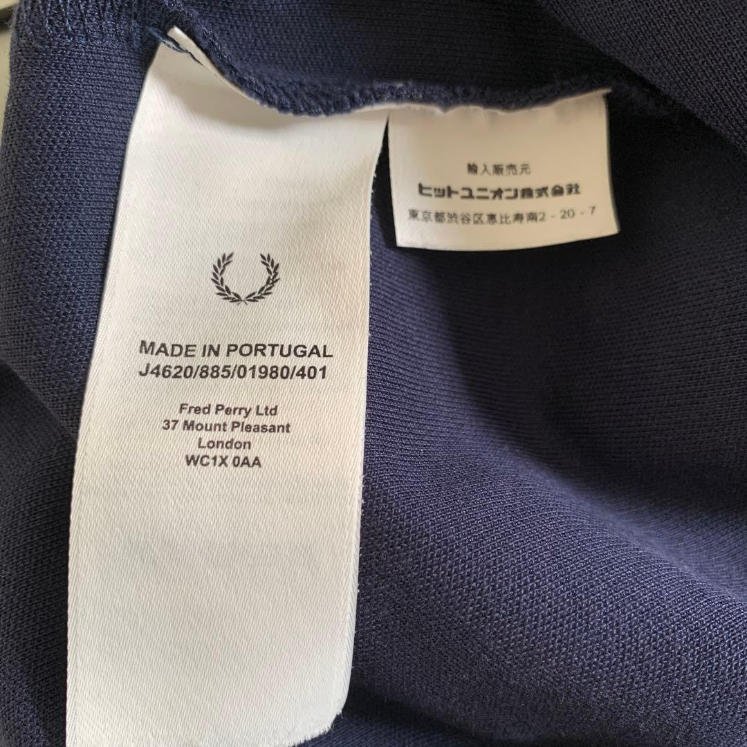 FRED PERRY トラックジャケット　ジャージ　ネイビー　ポルトガル製