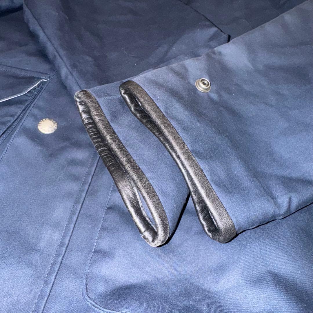 90s POLO by Ralph Lauren レザー切替 ステンカラーコート