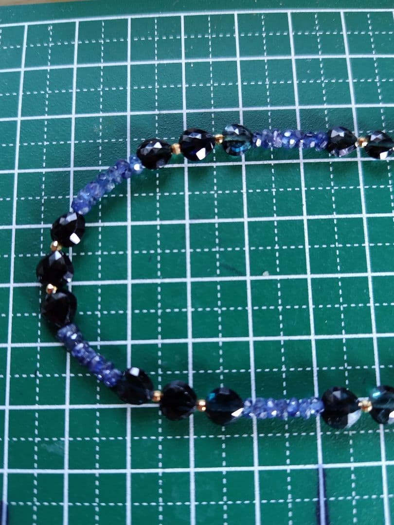 K18 ２種類の、サファイア　ネックレス