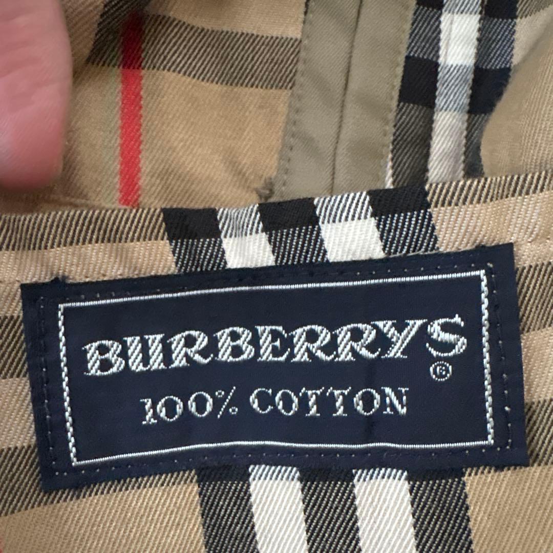 【一枚袖】ビンテージ　バーバリーズ　ステンカラーコートL ベージュ　ノバチェック