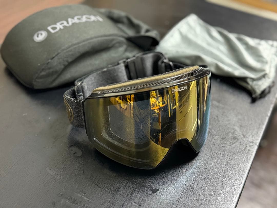 DRAGON ゴーグル pxv ゴールドレンズ 収納ケース付き