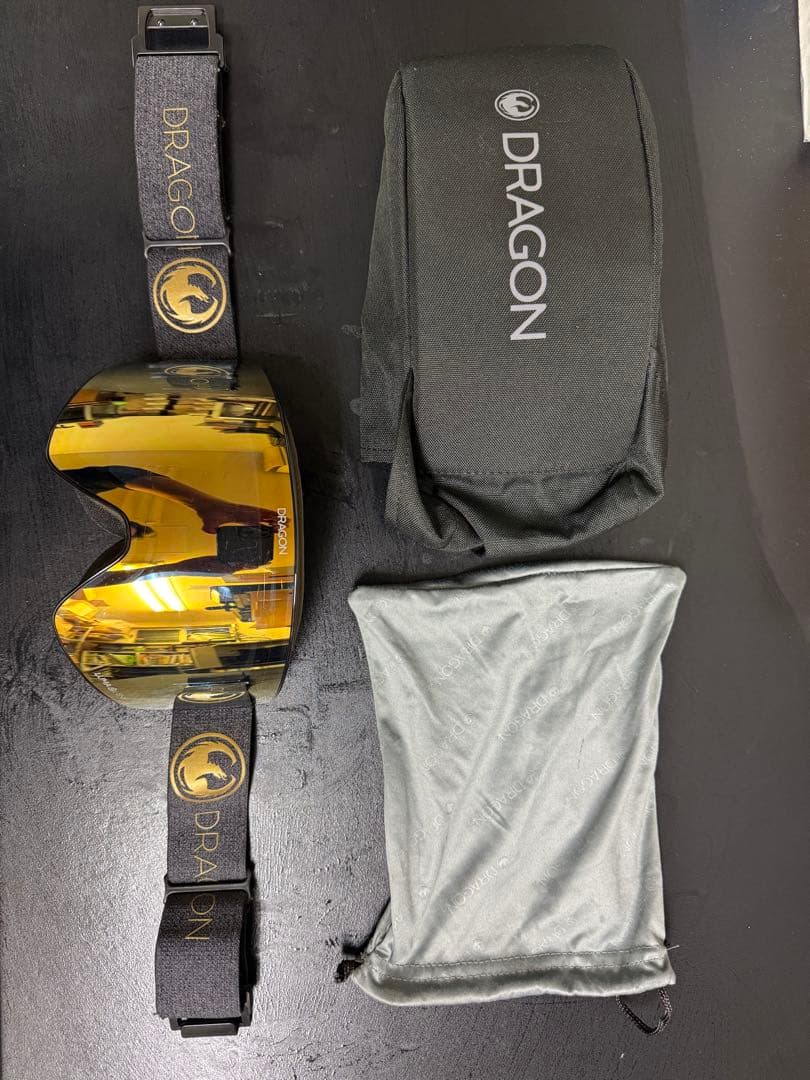 DRAGON ゴーグル pxv ゴールドレンズ 収納ケース付き