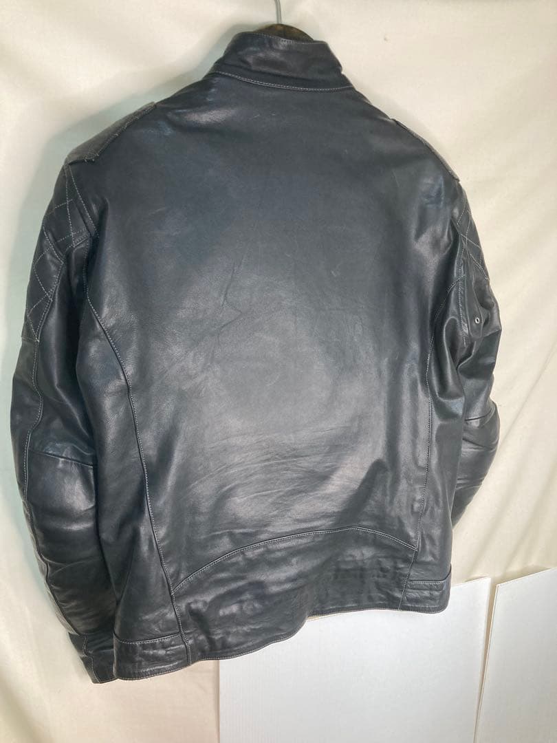 クシタニ　レザー バイカージャケット 黒