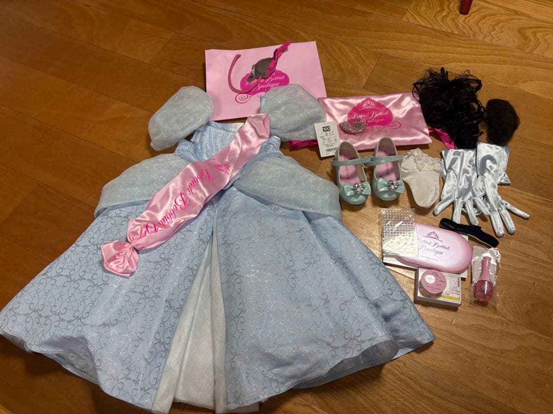 ビビディバビディブティック　プレミアム　ドレス　シンデレラ　100センチ　セット