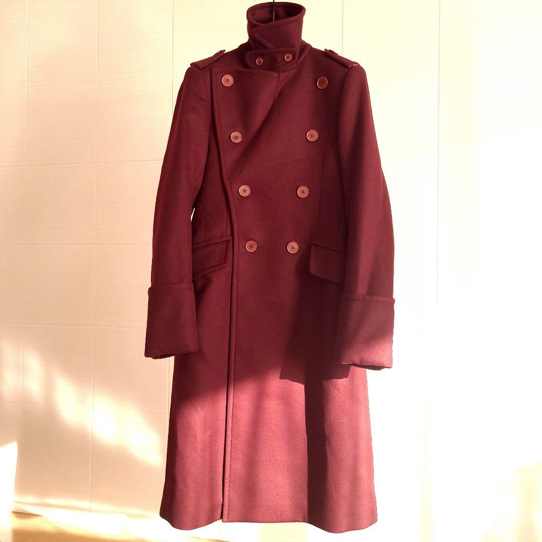 美品17年【BOTTEGA VENETA】ダブルブレスト ロングコート マキシ丈