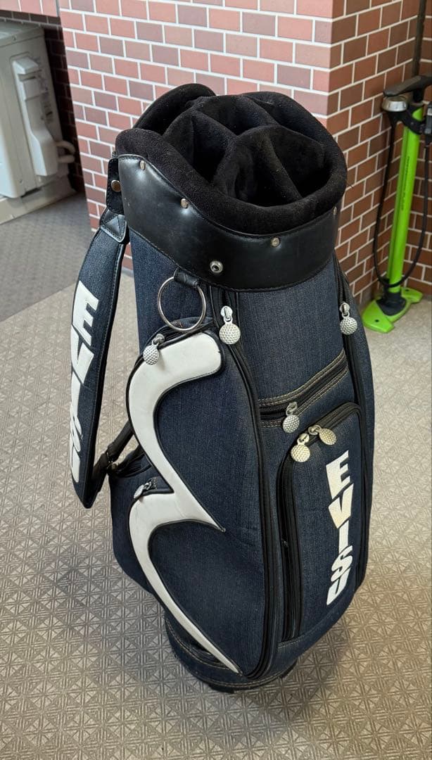 EVISUデニム　キャディバッグ