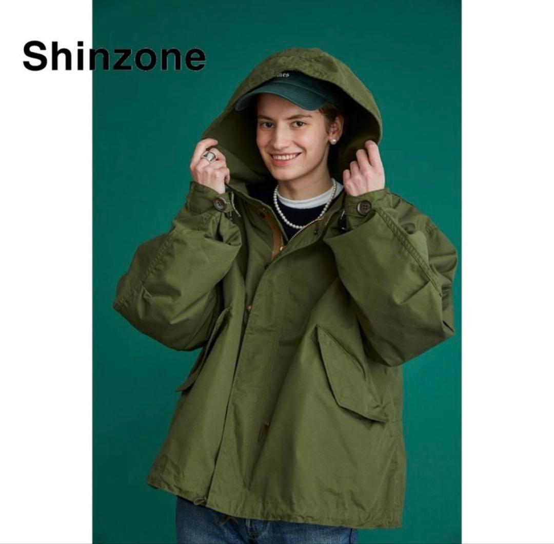 THE SHINZONE パークパーカー カーキ Fサイズ