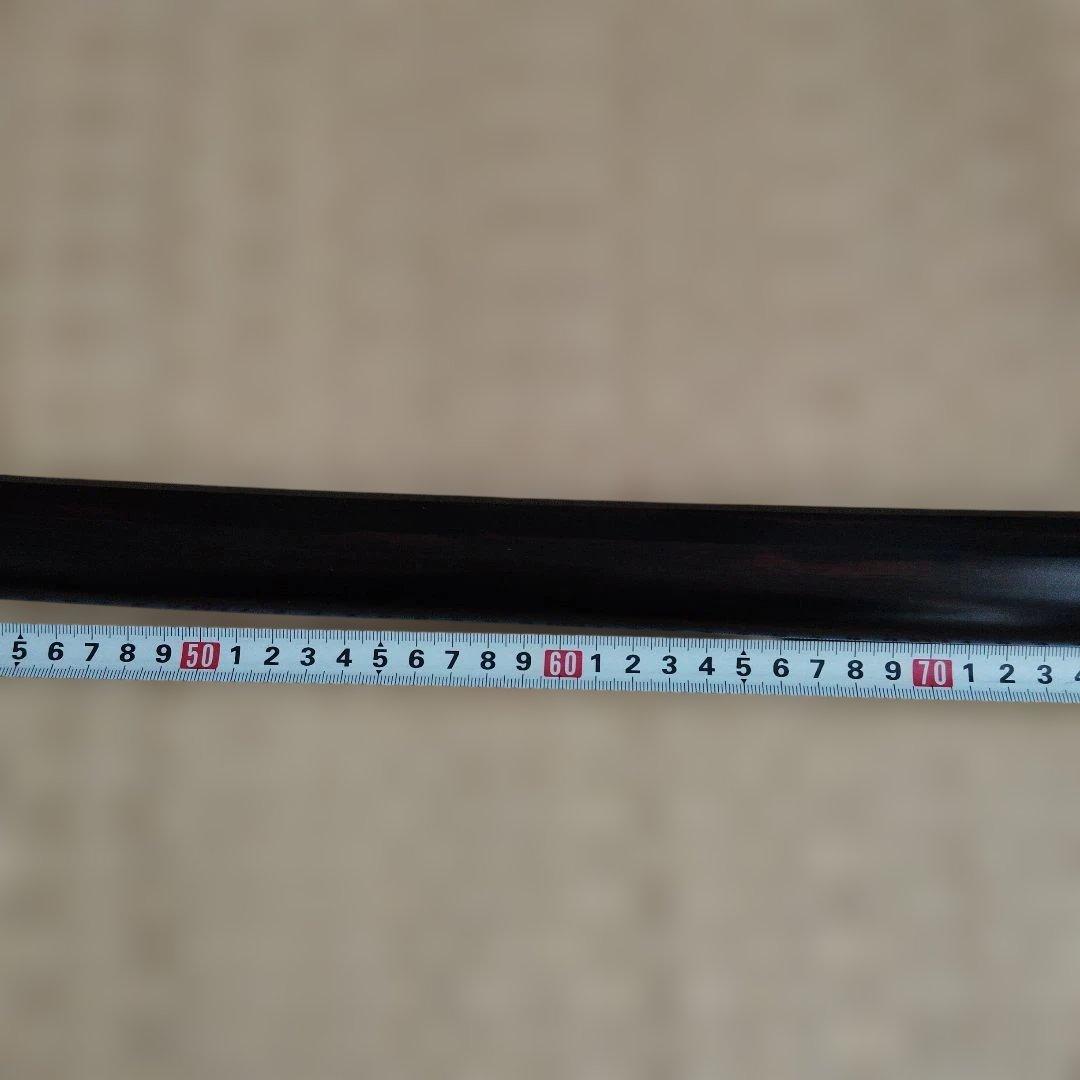 ぜろまる　本黒檀木刀100cm、本黒檀脇差55cm 台座無