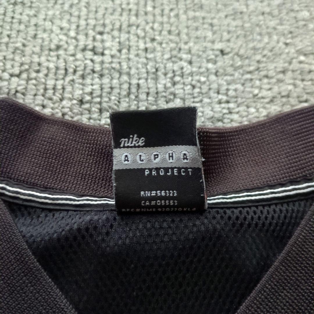 激レア 00s NIKE TEAM Vネック プルオーバー 黒 XL