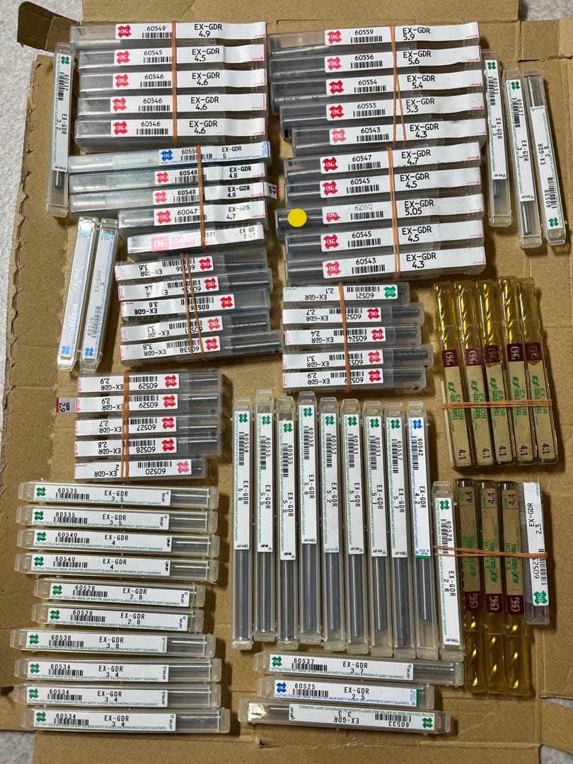 OSG ドリル ゴールドドリル 2~5.9mm EX-GDR 約73本セット