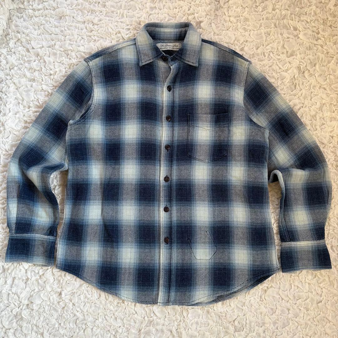 美品 ビームスプラス別注 REMI RELIEF / インディゴフランネルシャツ BEAMS PLUS（ビームス プラス）【別注】REMI RELIEF / Indigo Flannel