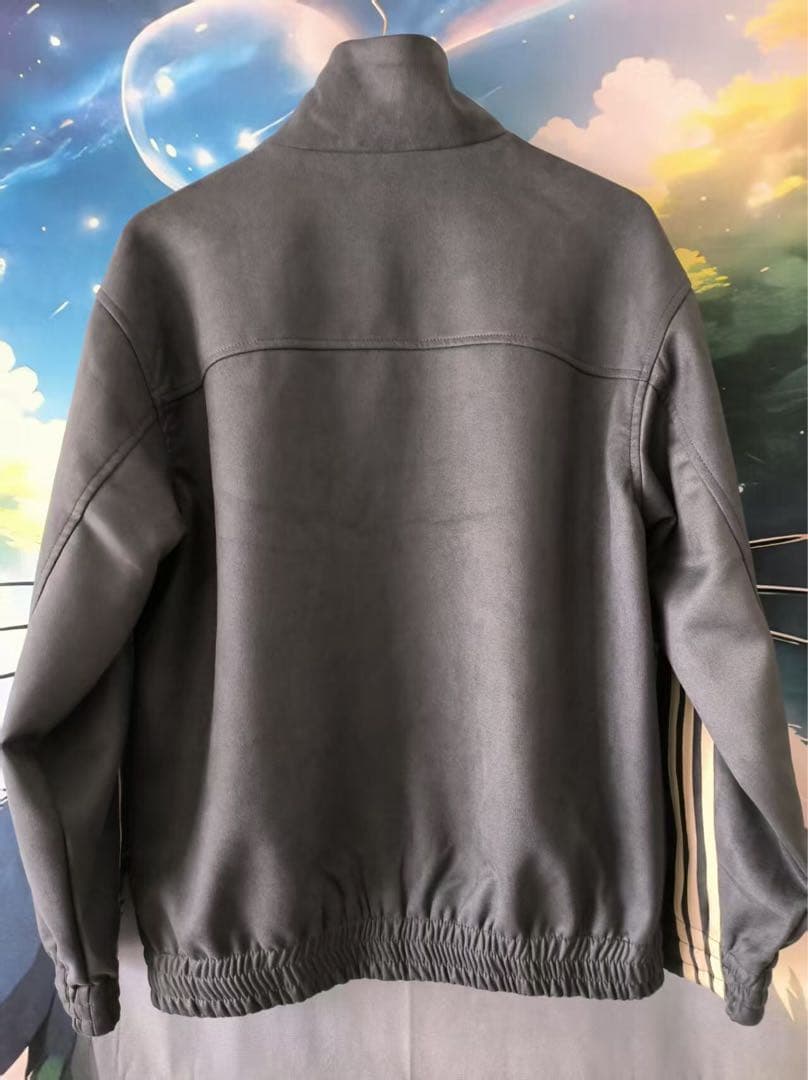 中国限定 アディダス 蛇年トラック スエード ジャケット ダークグレー XL