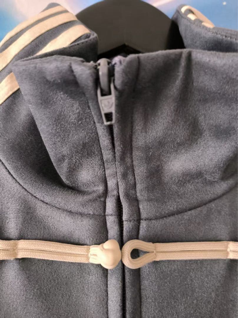 中国限定 アディダス 蛇年トラック スエード ジャケット ダークグレー XL