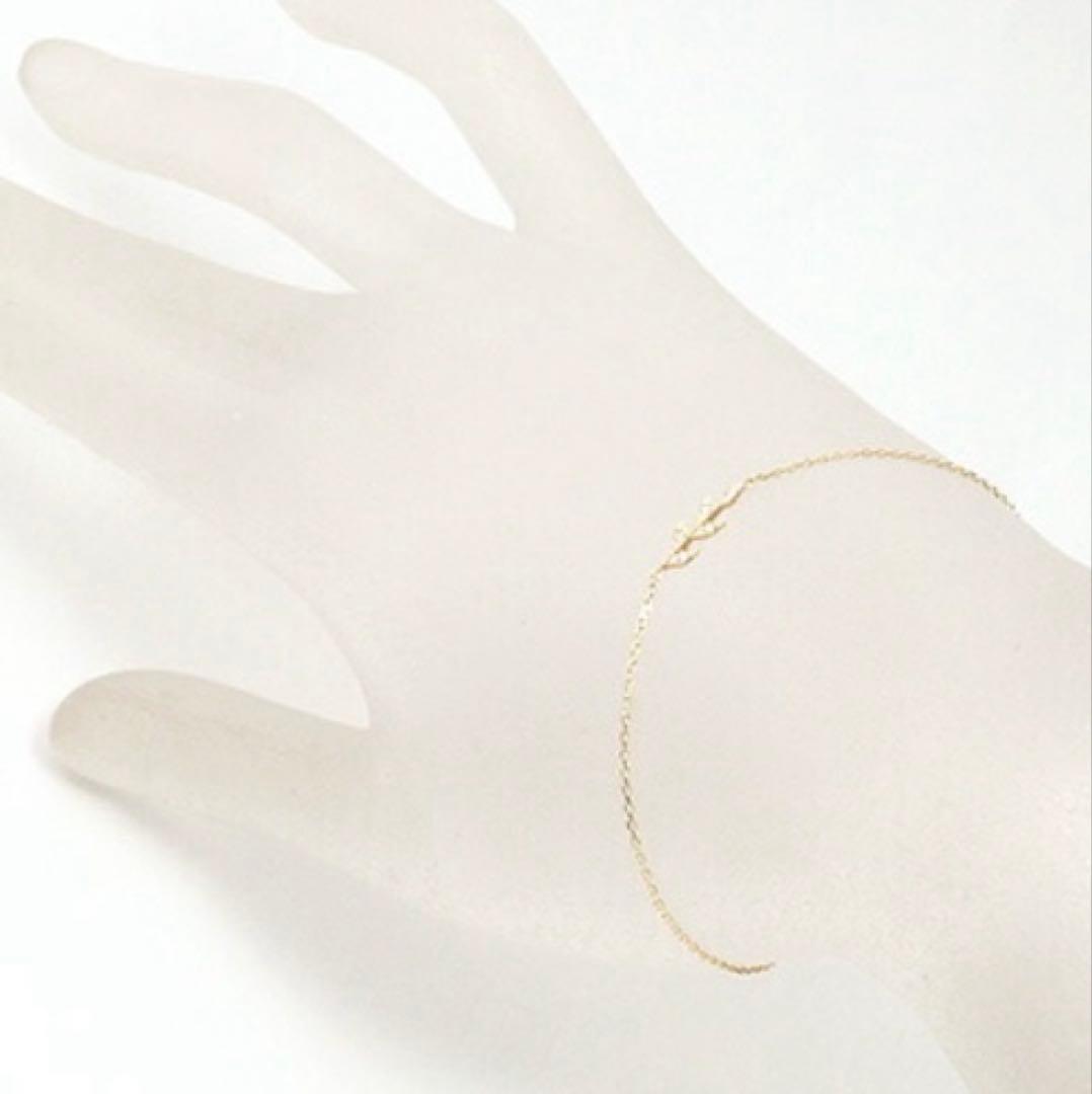 アガット agete 10K イエローゴールド 月桂樹 ブレスレット