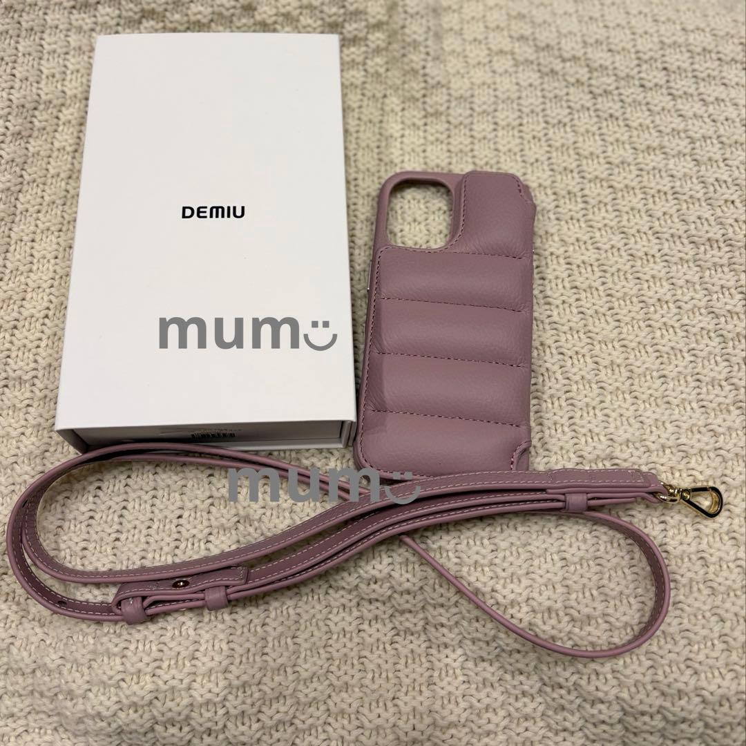DEMIU BALLON iPhone17 ケース　ライラック　ストラップ付