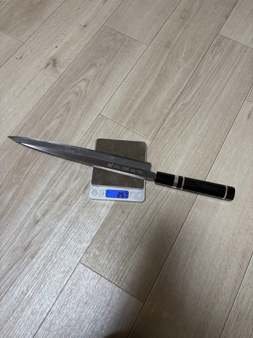 柳刃　堺包丁　尺　鋼白二 300mm