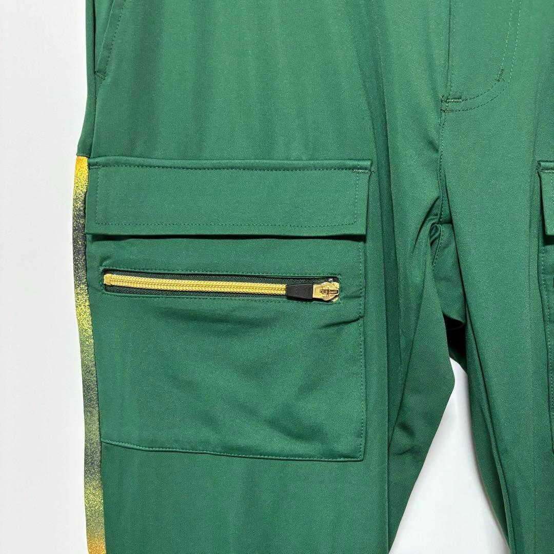 ラッセルノ ゴルフ ストレッチ スキニー カーゴ ロングパンツ グリーン XL6