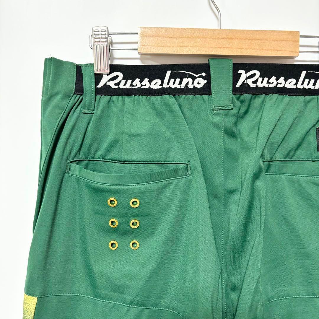 ラッセルノ ゴルフ ストレッチ スキニー カーゴ ロングパンツ グリーン XL6