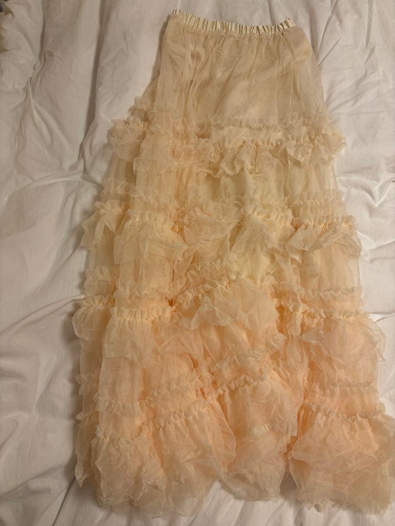 スカート tulle long skirt