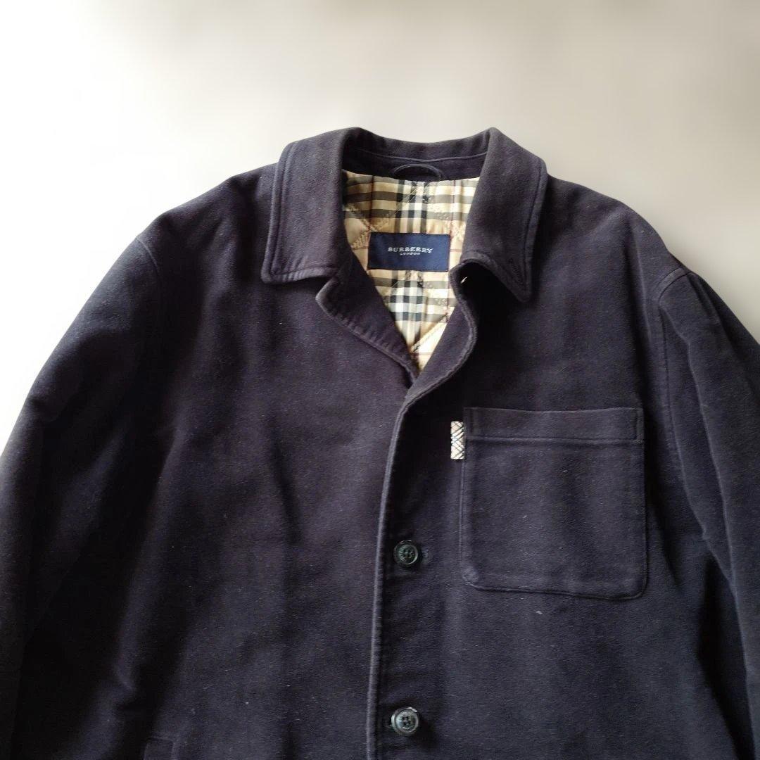 BURBERRY バーバリーロンドン モールスキンジャケット カバーオール ノバ
