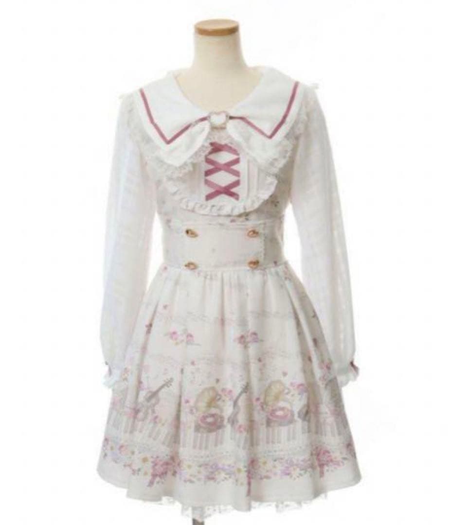 LIZLISA Melody Bunny柄ワンピース ホワイト - メルカリ