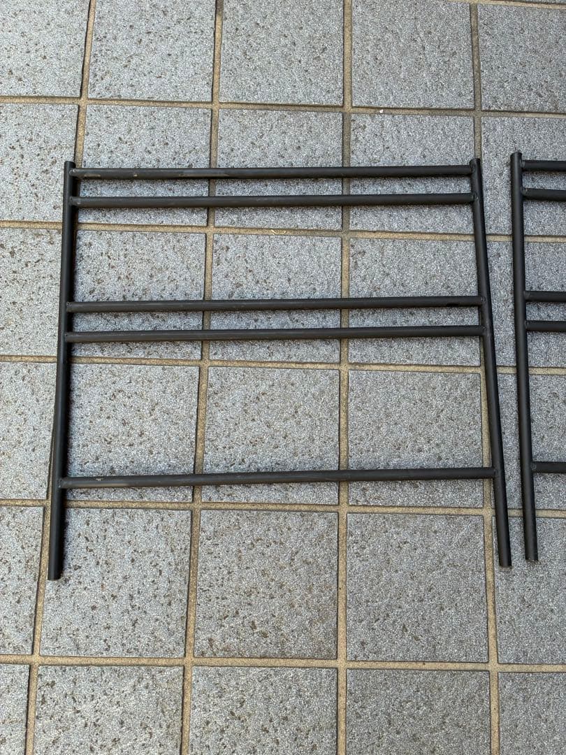 DODテキーラアイアンテーブル脚3つ+手作り棚板+カバーset