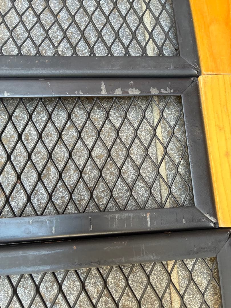 DODテキーラアイアンテーブル脚3つ+手作り棚板+カバーset