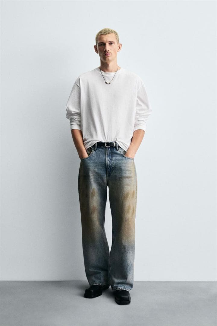 即完品』ZARA デニムバギー Acne studios BAGGY FIT 最高