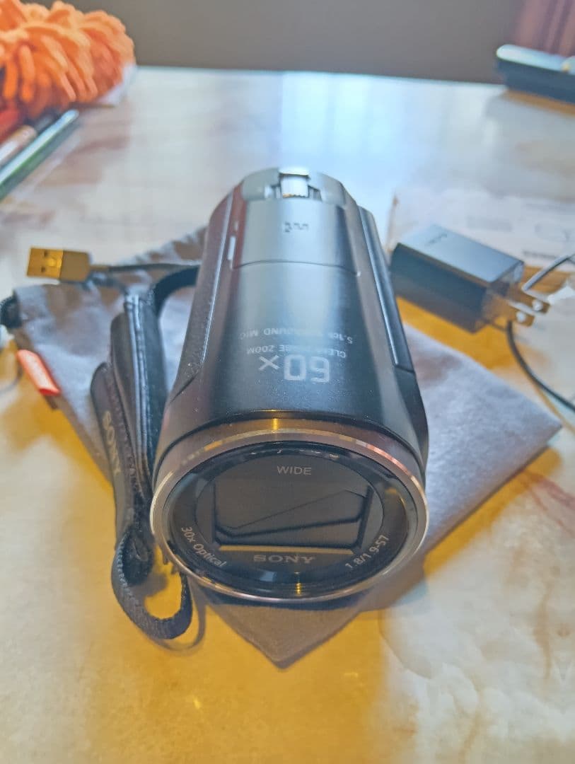 ジャンク　SONY HDR-CX670 ビデオカメラ 本体　外部マイク付き