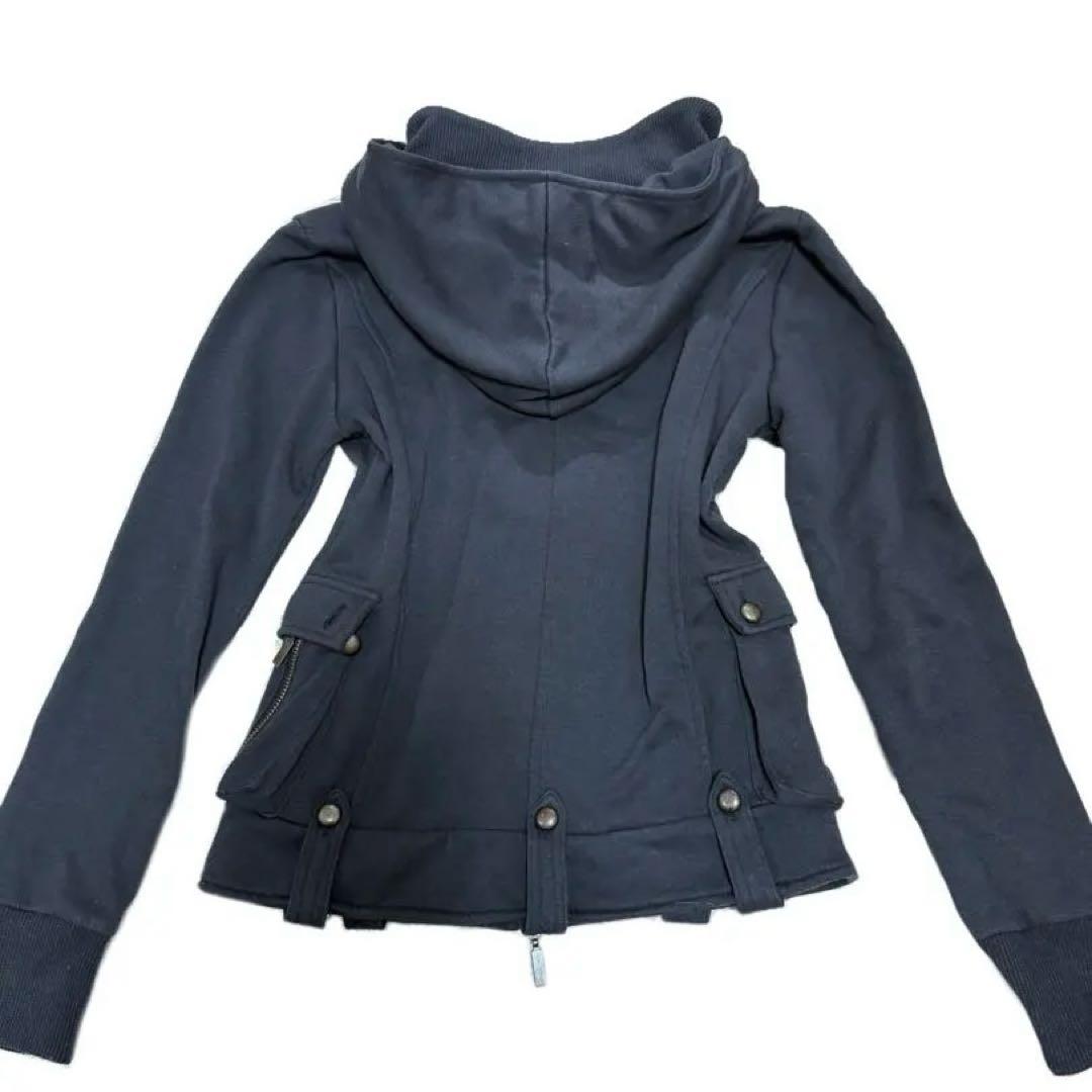 00s y2k archive 平成ギャル グランジ ギミック ジップパーカー