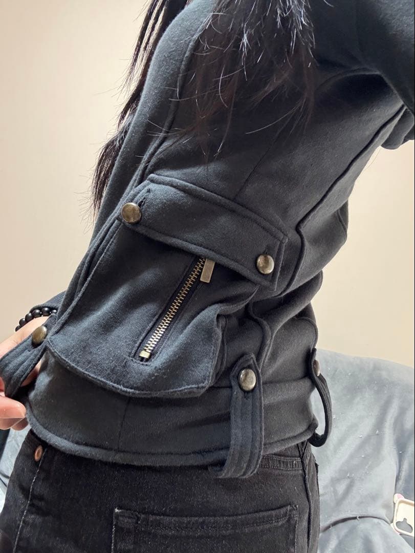 00s y2k archive 平成ギャル グランジ ギミック ジップパーカー