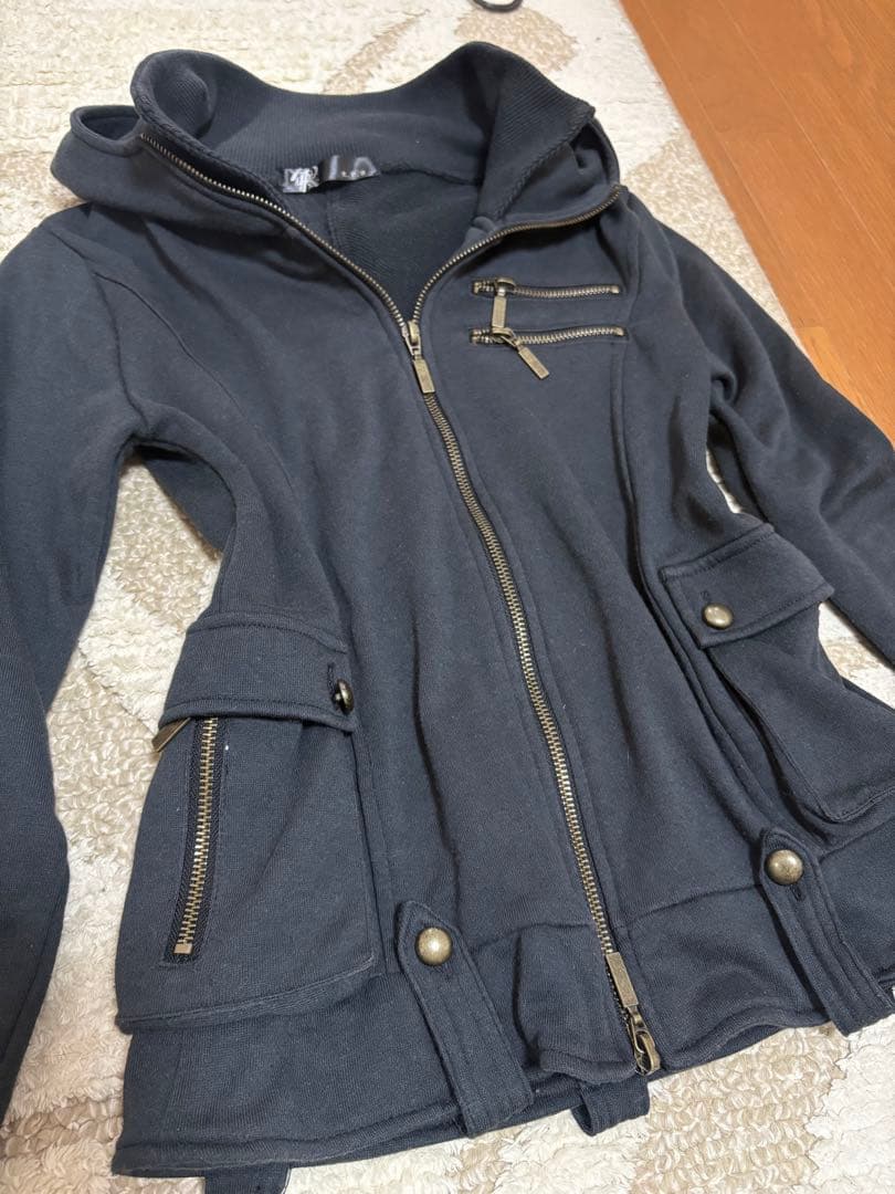 00s y2k archive 平成ギャル グランジ ギミック ジップパーカー