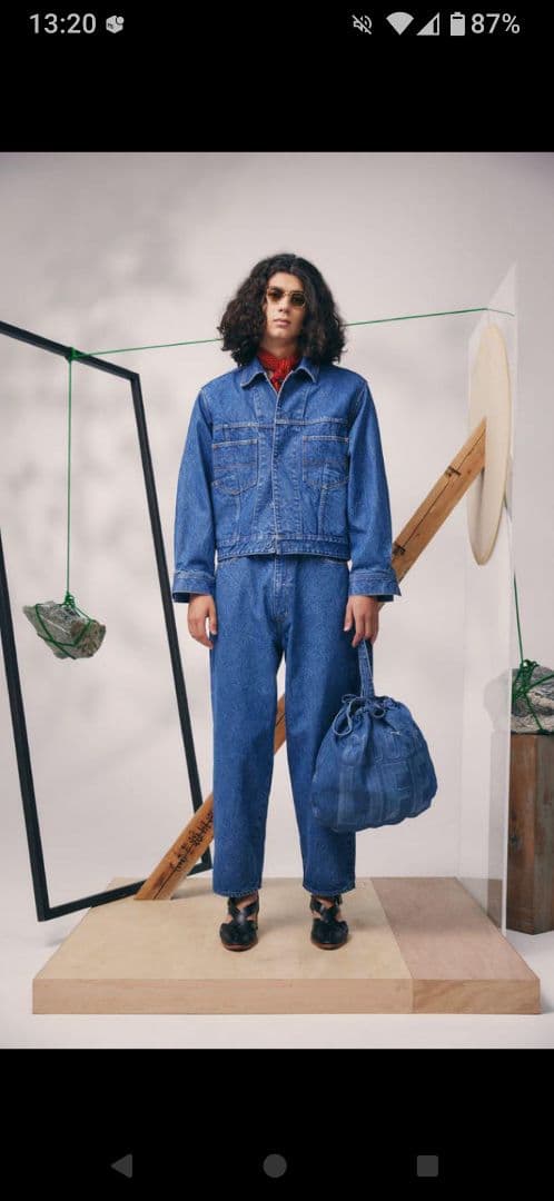 値下げ サスクワッチファブリクス Sasquatchfabrix Wネームデニム