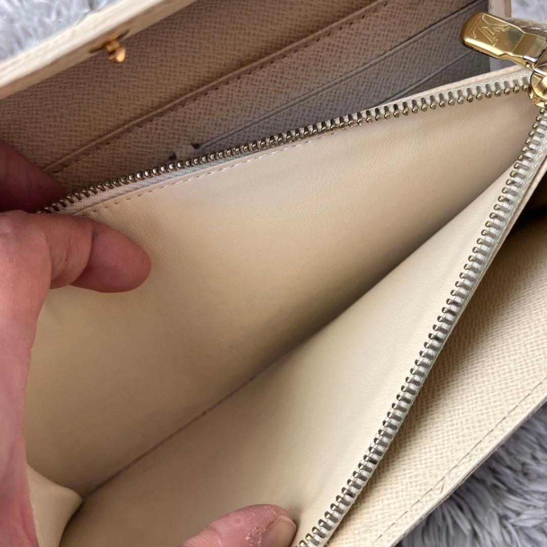 美品✨ルイヴィトン　ダミエアズール　ポルトフォイユサラ　ホワイト