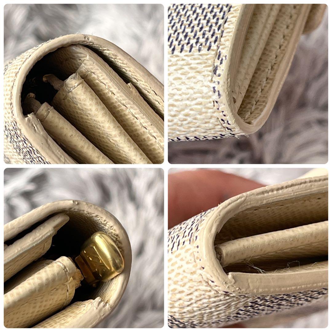 美品✨ルイヴィトン　ダミエアズール　ポルトフォイユサラ　ホワイト