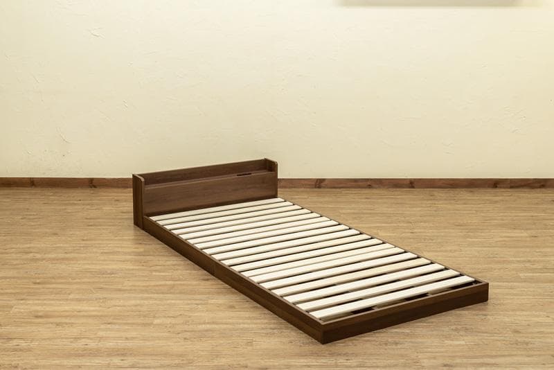 《新品・送料無料》NEW　Altaコンセント付きローベッド　BK/DBR/WH