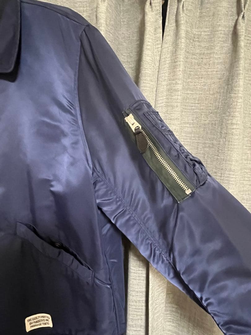 ワコマリア wacko maria MA-1 フライトジャケット ネイビー